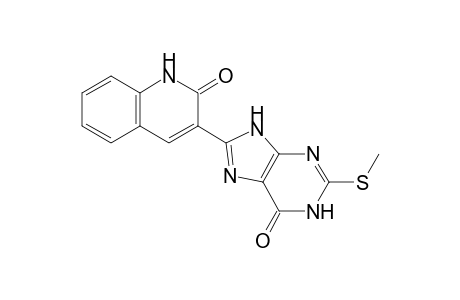 3-[6,9-Dihydro-2-(methylthio)-6-oxo-1H-purin-8-yl]quinolin-2(1H)-one