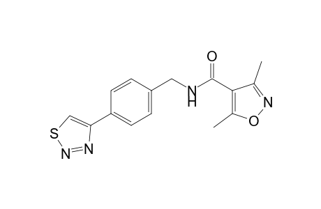 3,5-dimethyl-N-[p-(1,2,3-thiadiazol-4-yl)benzyl]-4-isoxazolecarboxamide