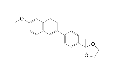 6-Methoxy-2-[4'-(2"-methyl-1",3"-dioxolan-2"-yl)phenyl]-3,4-dihydronaphthalene