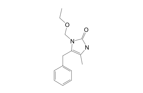 4-BENZYL-3-ETHOXYMETHYL-5-METHYL-1,3-DIHYDROIMIDAZOL-2-ONE