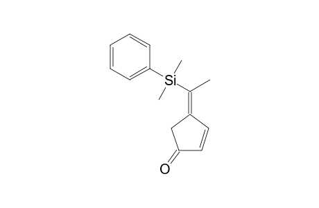 (E)-4-[1-(DIMETHYLPHENYLSILYL)-ETHYLIDENE]-CYCLOPENT-2-ENONE