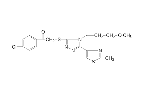 4'-chloro-2-{[4-(3-methoxypropyl)-5-(2-methyl-4-thiazolyl)-4H-1,2,4-triazole-3-yl]thio}acetophenone