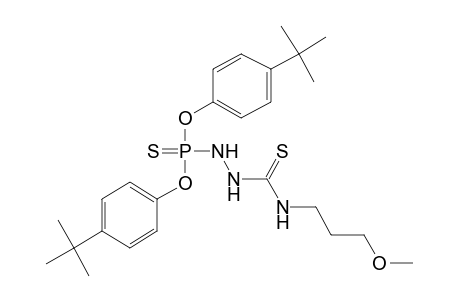 2-[(3-methoxypropyl)thiocarbamoyl]phosphorohydrazidothioic acid, O,O-bis(p-tert-butylphenyl) ester