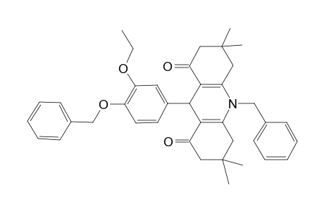 1,8(2H,5H)-acridinedione, 9-[3-ethoxy-4-(phenylmethoxy)phenyl]-3,4,6,7,9,10-hexahydro-3,3,6,6-tetramethyl-10-(phenylmethyl)-