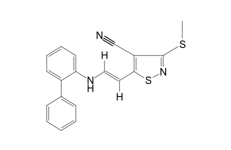 trans-3-(METHYLTHIO)-5-[2-(o-PHENYLANILINO)VINYL]-4-ISOTHIAZOLECARBONITRILE