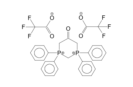 3,3,5,5-TETRAPHENYL-3,5-DIPHOSPHONIACYCLOHEXANONE DI(TRIFLUOROACETATE),KETO