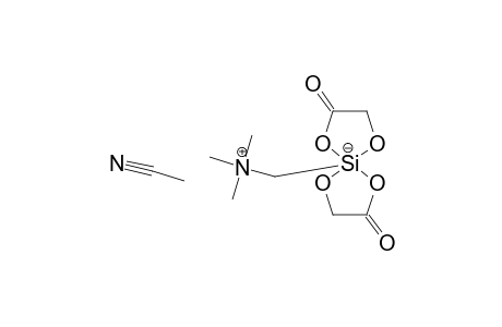 BIS-[GLYCOLATO-(2-)-O(1),O(2)]-[(TRIMETHYLAMMONIO)-METHYL]-SILICATE-2/3-ACETONITRILE