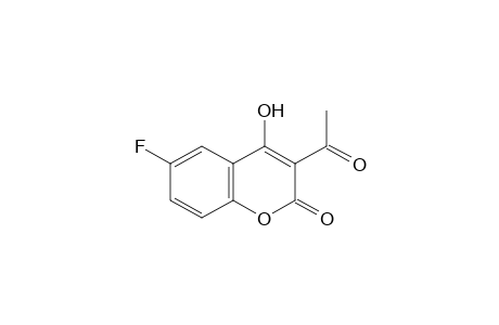 COUMARIN, 3-ACETYL-6-FLUORO-4- HYDROXY-,