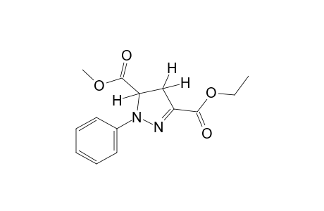 1-phenyl-2-pyrazoline-3,5-dicarboxylic acid, 3-ethyl methyl ester