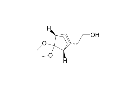 (+/-)-(1S*,4R*,5S*)-5-(2'-HYDROXYETHYL)-BICYCLO-[2.2.1]-HEPT-2-EN-7-ONE-DIMETHYLKETAL