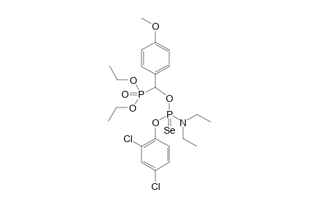 O-2,4-dichlorophenyl O-(diethoxyphosphoryl)(4-methoxyphenyl)methyl diethylphosphoramidoselenoate