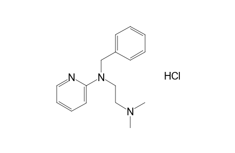 2-(Benzyl(2-(dimethylamino)ethyl)amino)pyridine,  monohydrochloride