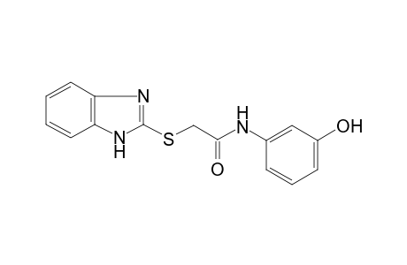 Acetamide, 2-(1H-benzoimidazol-2-ylsulfanyl)-N-(3-hydroxyphenyl)-