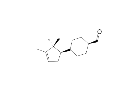 (-)-(R)-TRANS-4-(2,2,3-TRIMETHYL-CYCLOPENT-3-EN-1-YL)-CYCLOHEXANECARBALDEHYDE