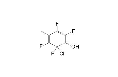 1-CHLORO-2-HYDROXY-5-METHYL-1,3,4,6-TETRAFLUOROBENZOLONIUM CATION