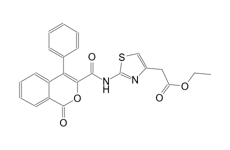 4-thiazoleacetic acid, 2-[[(1-oxo-4-phenyl-1H-2-benzopyran-3-yl)carbonyl]amino]-, ethyl ester