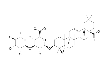 3-O-ALPHA-L-RHAMNOPYRANOSYL-(1->3)-BETA-D-GLUCURONOPYRANOSYL-OLEANATE