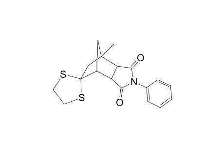 1-Methyl-4-phenyl-4-azatricyclo[5.2.1.0(2,6)]deca-3,5,8-trione 8-dithioacetal isomer