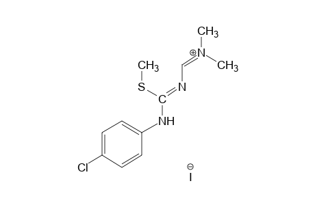 {{[(p-CHLOROANILINO)(METHYLTHIO)METHYLENE]AMINO}METHYLENE}-DIMETHYLAMMONIUM IODIDE