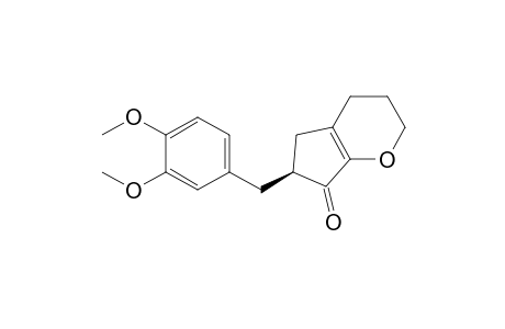 (S)-6-(3,4-Dimethoxybenzyl)-3,4,5,6-tetrahydrocyclopenta[b]pyran-7(2H)-one