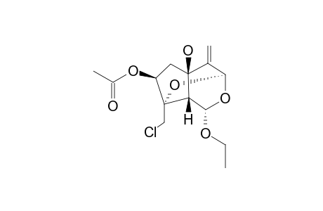 (1-S,3-R,5-R,7-S,8-R,9-S)-3,8-EPOXY-1-O-ETHYL-5-HYDROXYVALECHLORINE