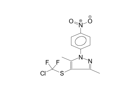 1-(4-NITROPHENYL)-3,5-DIMETHYL-4-DIFLUOROCHLOROMETHYLTHIOPYRAZOLE