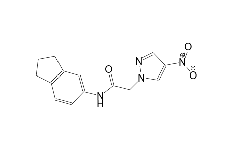 N-(2,3-dihydro-1H-inden-5-yl)-2-(4-nitro-1H-pyrazol-1-yl)acetamide