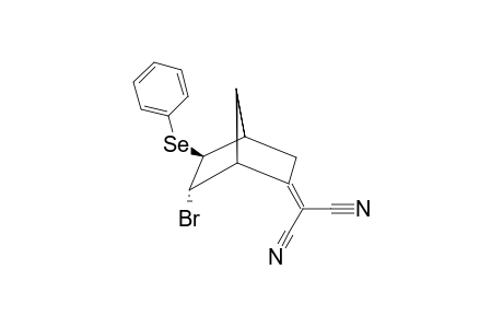 2-(5-EXO-BENZENESELENYL-6-ENDO-BROMOBICYCLO-[2.2.1]-HEPT-2-YLIDENE)-PROPANEDINITRILE