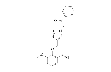 3-METHOXY-2-[1-(2-OXO-2-PHENYLETHYL)-1H-[1,2,3]-TRIAZOL-4-YL-METHOXY]-BENZALDEHYDE