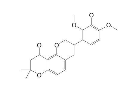 8,8-DIMETHYL-3-(3-HYDROXY-2,4-DIMETHOXYPHENYL)-3,4:9,10-TETRAHYDRO-2-H,8-H-BENZO[1.2-B:3.3-B']-DIPYRAN-10-OL