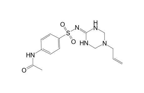 acetamide, N-[4-[[(tetrahydro-5-(2-propenyl)-1,3,5-triazin-2(1H)-ylidene)amino]sulfonyl]phenyl]-