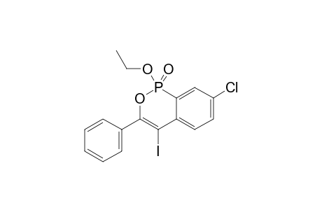 7-CHLORO-1-ETHOXY-3-PHENYL-4-IODOBENZO-[C]-[1,2]-OXAPHOSPHININE-1-OXIDE