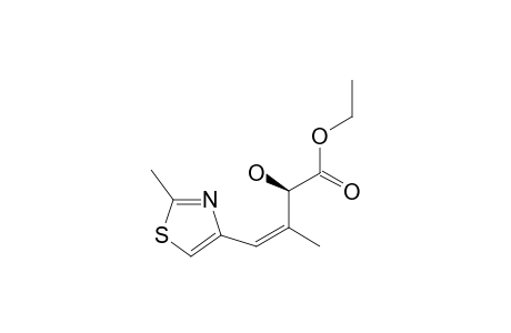 ETHYL-(2R,3E)-2-HYDROXY-3-METHYL-4-(2-METHYL-1,3-THIAZOL-4-YL)-3-BUTENENOATE