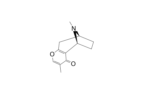 BELLENDINE;3,10-DIMETHYL-6,7,8,9-TETRAHYDRO-CYCLOHEPTA-[B]-PYRAN-5,8-IMIN-4(5H)-ONE