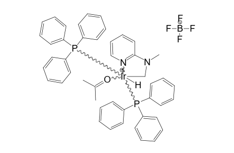 TRANS-[HYDRIDO-(ACETONE)-BIS-(TRIPHENYLPHOSPHINE)-[N,C-2-(DIMETHYLAMINO)-PYRIDINE-1'-YL]-IRIDIUM-(III)]-FLUOROBORATE