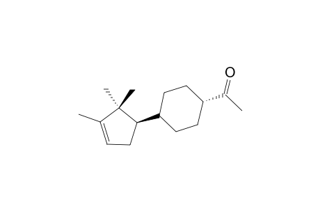 (-)-(R)-TRANS-1-[4-(2,2,3-TRIMETHYL-CYCLOPENT-3-ENYL)-CYCLOHEXYL]-ETHANONE