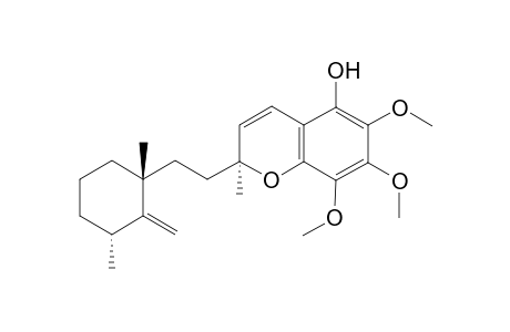 (2S)-2-[2-[(1R,3R)-1,3-dimethyl-2-methylene-cyclohexyl]ethyl]-6,7,8-trimethoxy-2-methyl-chromen-5-ol