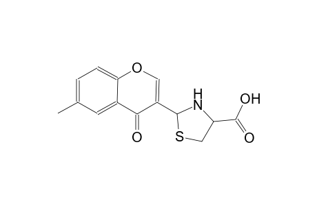 4-thiazolidinecarboxylic acid, 2-(6-methyl-4-oxo-4H-1-benzopyran-3-yl)-, (4R)-