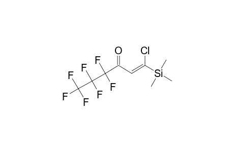 1-CHLORO-4,4,5,5,6,6,6-HEPTAFLUORO-1-TRIMETHYLSILYLHEX-1-EN-3-ONE