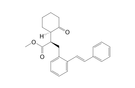 methyl (2RS)-2-[(1RS)-2-oxocyclohexyl]-3-{2-[(E)-2-phenylvinyl]phenyl}propanoate