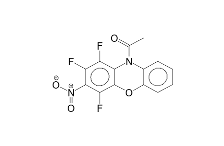 1,2,4-TRIFLUORO-3-NITRO-10-ACETYLPHENOXAZINE