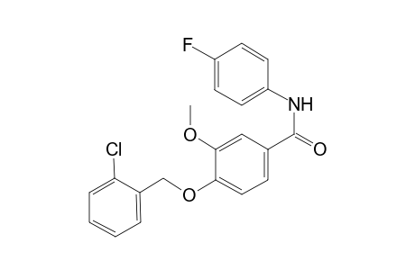 benzamide, 4-[(2-chlorophenyl)methoxy]-N-(4-fluorophenyl)-3-methoxy-