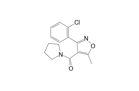 1-{[3-(o-chlorophenyl)-5-methyl-4-isoxazolyl]carbonyl}pyrrolidine