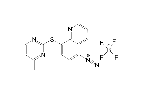 4-METHYL-2-[(5-DIAZONUIMTETRAFLUOROBORO-8-QUINOLYL)-THIO]-PYRIMIDINE