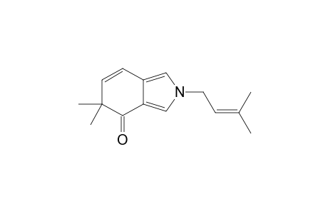 2-(3-METHYL-BUT-2-ENE)-5,5-DIMETHYL-2,5-DIHYDRO-4H-ISOINDOL-4-ONE