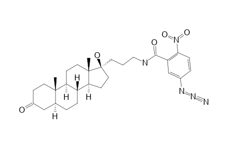 17-ALPHA-[(N-5-AZIDO-2-NITROBENZOYL)-AMIDOPROPYL]-17-BETA-HYDROXY-5-ALPHA-ANDROSTAN-3-ONE