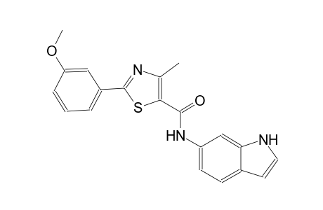 5-thiazolecarboxamide, N-(1H-indol-6-yl)-2-(3-methoxyphenyl)-4-methyl-