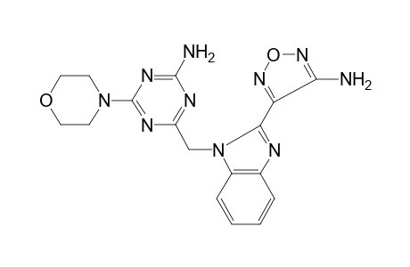 1,3,5-triazin-2-amine, 4-[[2-(4-amino-1,2,5-oxadiazol-3-yl)-1H-benzimidazol-1-yl]methyl]-6-(4-morpholinyl)-