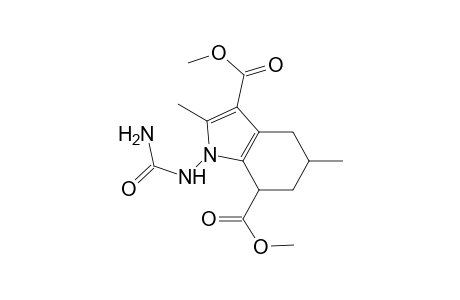 2,5-Dimethyl-1-ureido-4,5,6,7-tetrahydro-1H-indole-3,7-dicarboxylic acid dimethyl ester