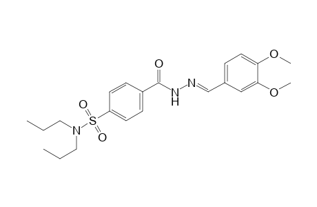 p-(dipropylsulfamoyl)benzoic acid, veratrylidenehydrazide